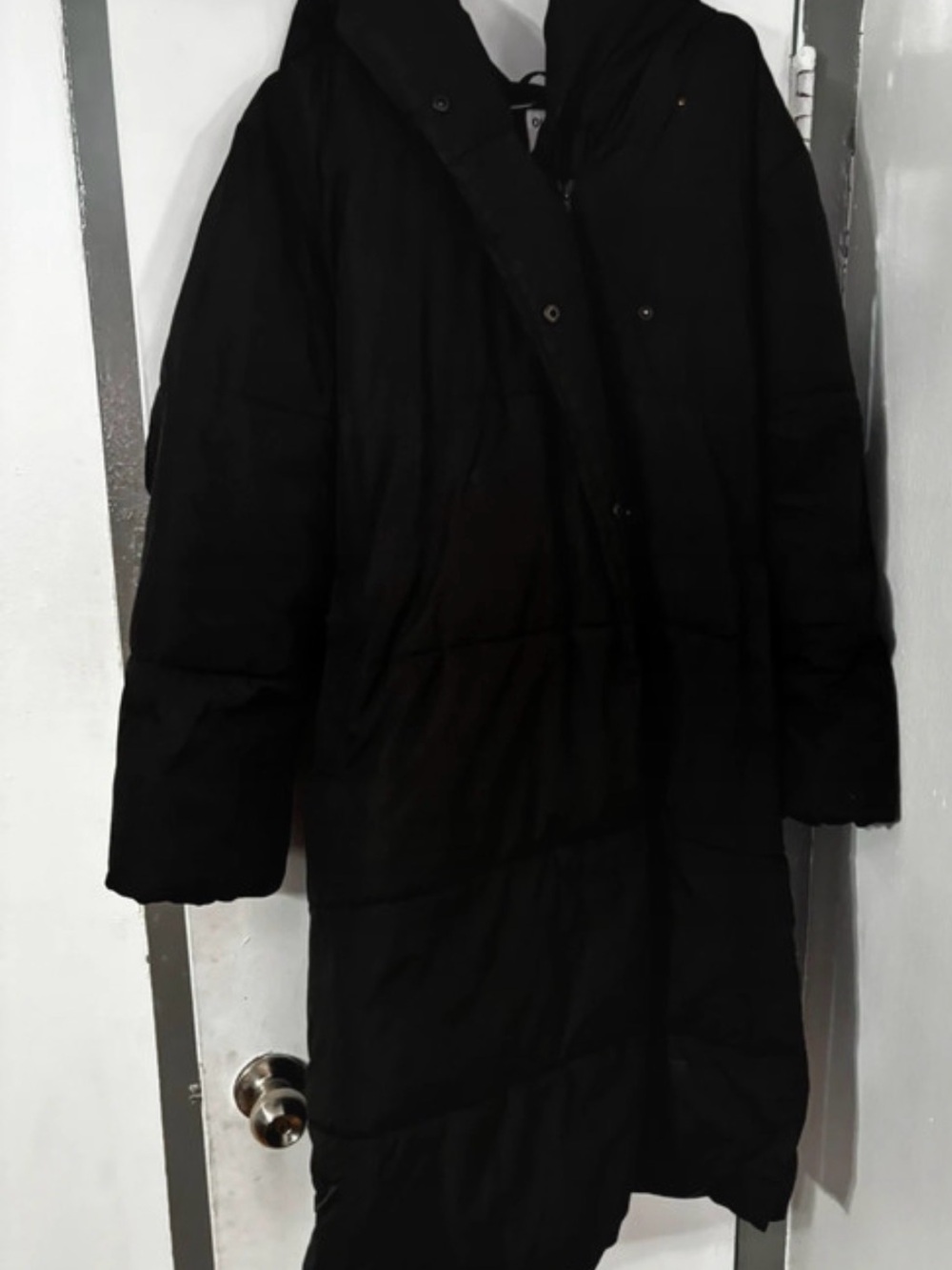 Black Long Puffer Coat - womens Jackets & Coats